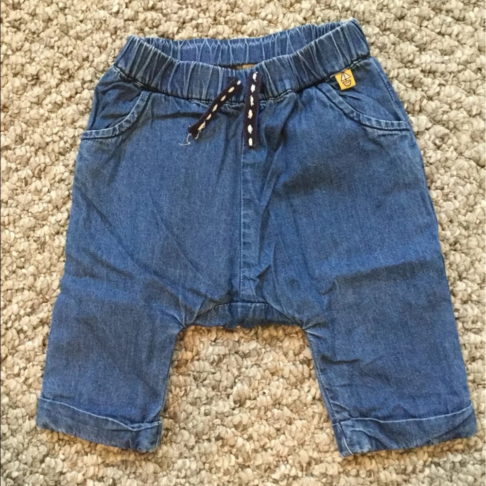 Baby jean shorts 0-3mos
